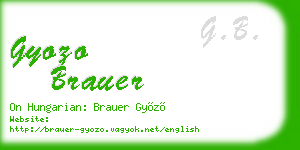 gyozo brauer business card