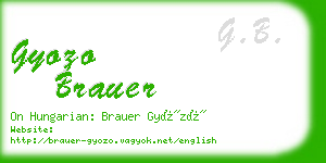 gyozo brauer business card